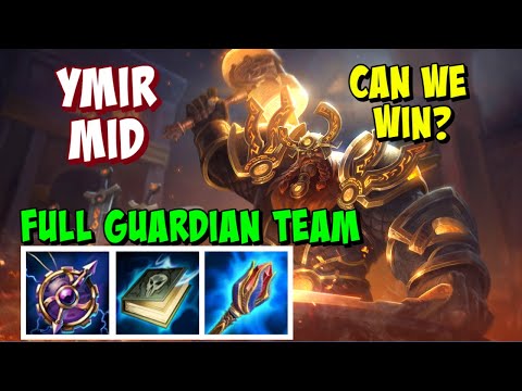 MID YMIR GAMEPLAY SMITE SEASON 9 - FULL TEAM OF GUARDIANS