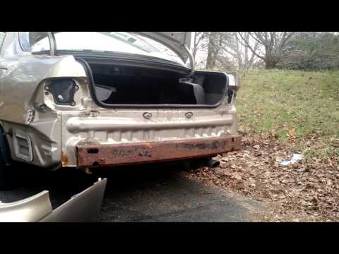 How to remove and replace a rear bumper on a 2000 Lexus ES300