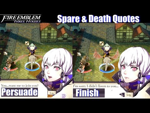 FE3H Spare Life & Death Quotes (POV Black Eagles) -...