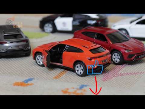 Металлическая машинка Kinsmart 1:38 «Lamborghini Urus» KT5368D,  инерционная / Бордовый