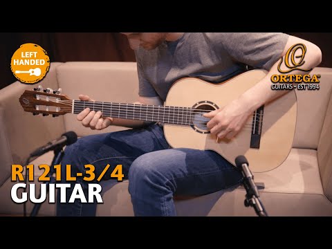 Ortega R122L-3/4 Family Series Cedar Top Mahogany Neck 3/4-Size Nylon 6-String Classical Acoustic Guitar w/Gig Bag For Left Hand Player image 11