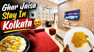 Found Ghar Jaisa Stay in Kolkata 🏡❤️|Yepplo Service Apartments #homestay #kolkat