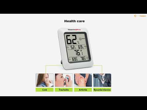 Digital Hygrometer Indoor Thermometer Humidity Monitor with Temperature Humidity Gauge