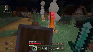 親の隣でマイクラするクレイジーな男
