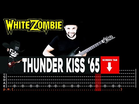 【WHITE ZOMBIE】[ Thunder Kiss '65 ] cover by Masuka | LESSON | GUITAR TAB