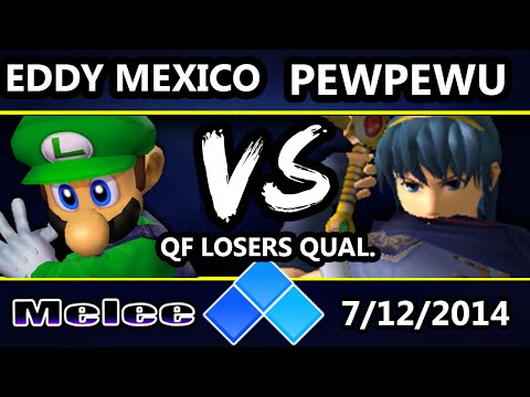 EVO 2014 - XTR | Eddy Mexico (Luigi) Vs. MIOM | PewPewU (Marth) SSBM Losers Top 16 QUalifier - Melee
