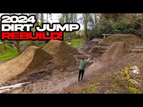 2024 BACKYARD DIRT JUMP BUILD MEGA EPISODE!