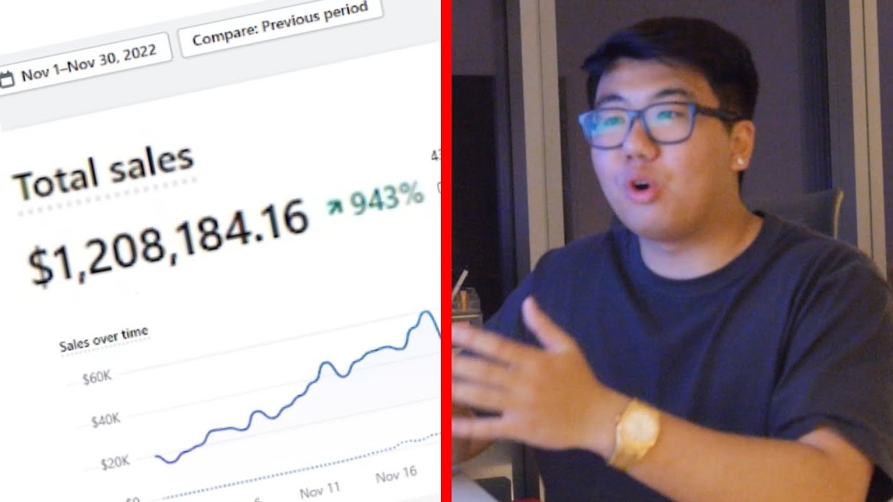 $1.2m in 30 days with dropshipping | How to design a one product Shopify Store (step-by-step)