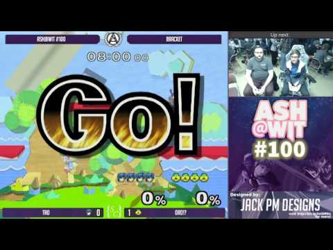 Oro!? (Sheik) vs Tao (Marth) - ASH@WIT #100 Melee Bracket