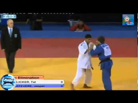 European Judo Open Men Glasgow 2013 -66kg FLICKER Tal (ISR)- LEFEVERE Jasper (BEL)