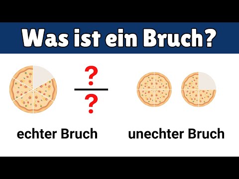 Was ist ein Bruch? | Zähler & Nenner, echter & unechter Bruch mit Pizza erklärt 🍕