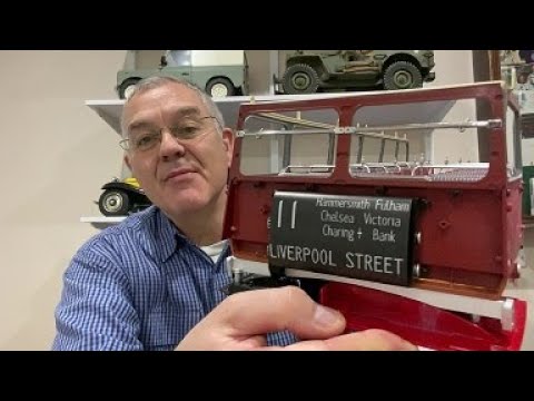 The big red bus Part 16 - Building the 1/12 scale Agora models London Routemaster bus