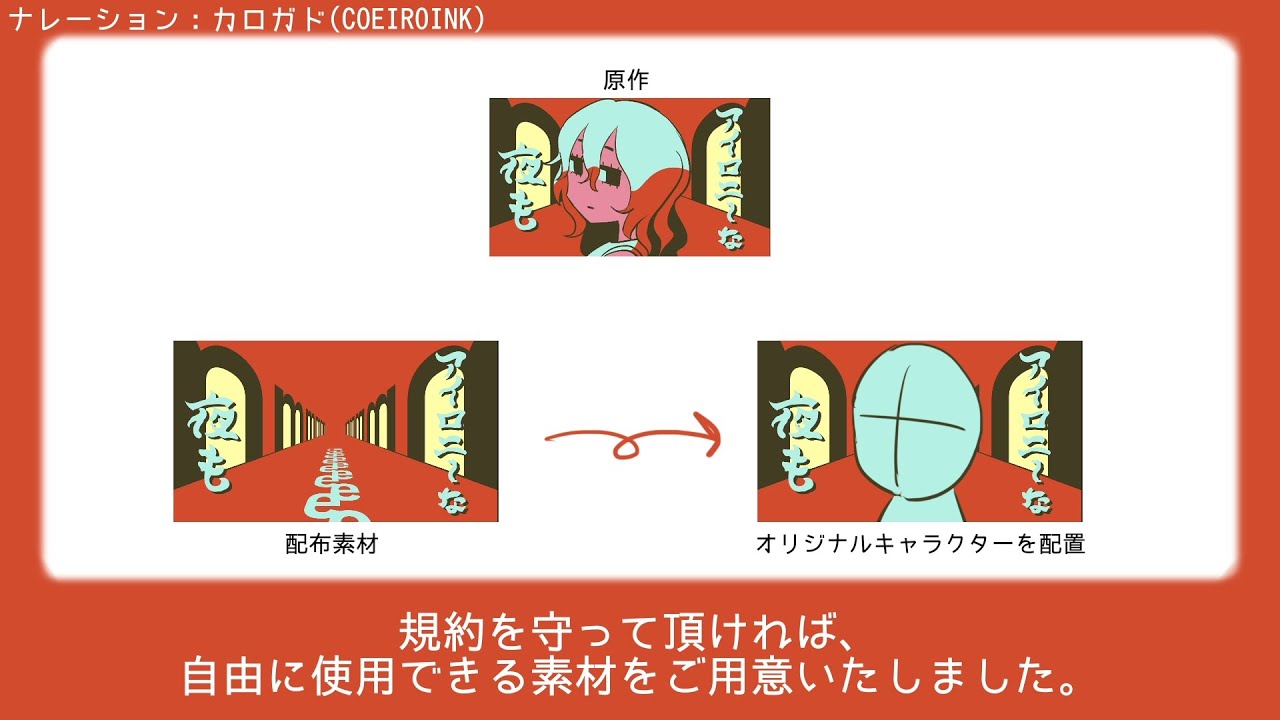 ミームMV公式配布素材についての説明