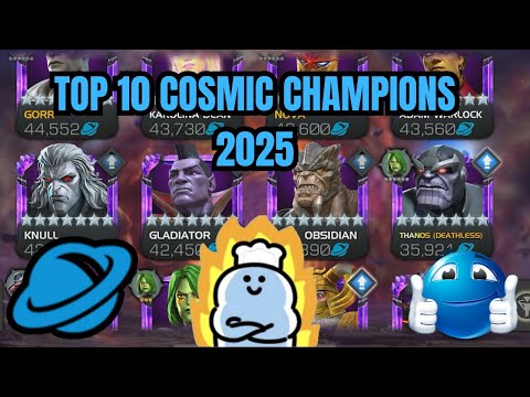 TOP 10 COSMIC CHAMPIONS IN MARVEL CONTEST OF CHAMPIONS!