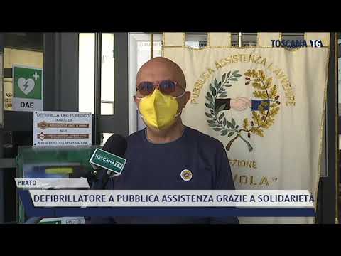 2021-04-24 PRATO - DEFIBRILLATORE A PUBBLICA ASSISTENZA GRAZIE A SOLIDARIETÀ