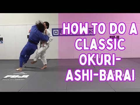 How to do a Classic Okuri-Ashi-Barai — judo technique demonstration