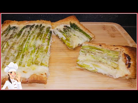 TARTA DE ESPARRAGOS Y QUESO 🥧🧀ASPARAGUS AND CHEESE TART🥧🧀