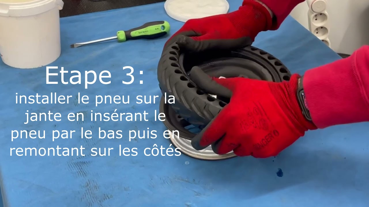 Tutoriel Montage Pneu Plein - Xiaomi M365 / Pro / Pro 2 / 1S / Essential - Sans Outils