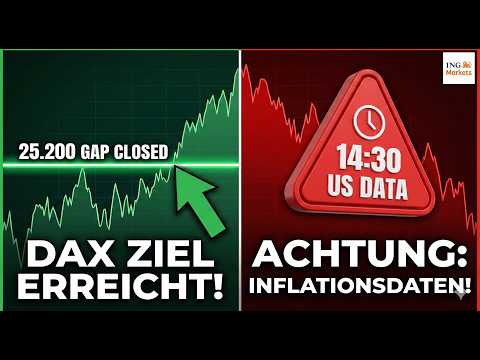 DAX erreicht Kursziel bei 25.200 Punkten, Gap geschlossen - ING MARKETS Morning Call