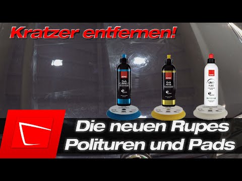 Die neuen RUPES Polituren und Polierpads im Test - Kratzer entfernen und Autolack aufbereiten Teil 1