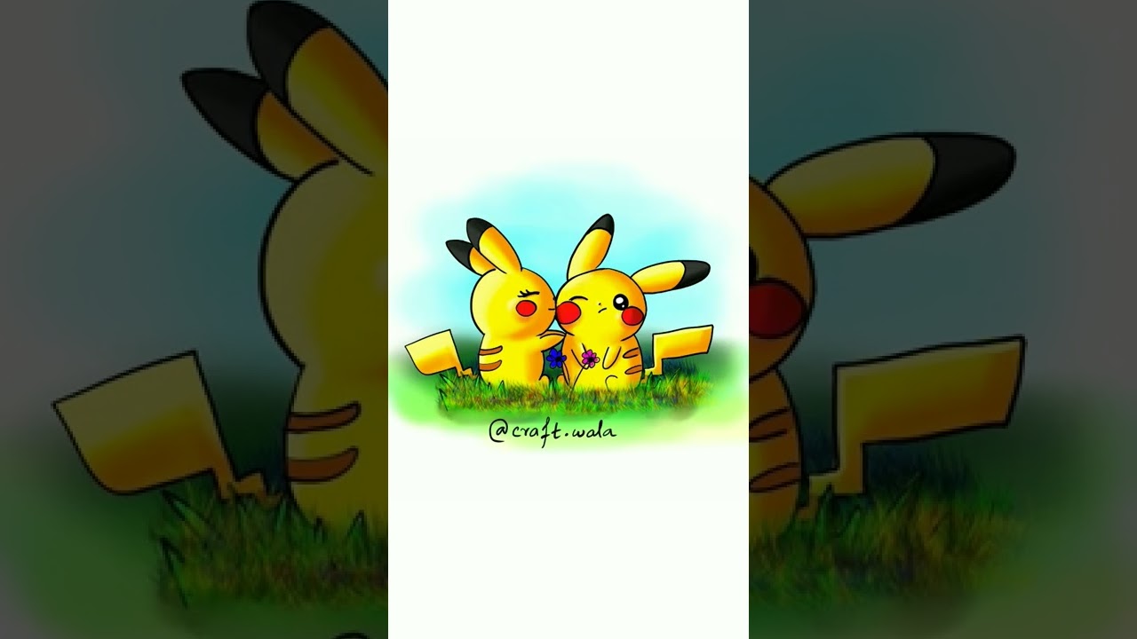 cute pikachu couples #pikachu #pokemon #anime #shorts