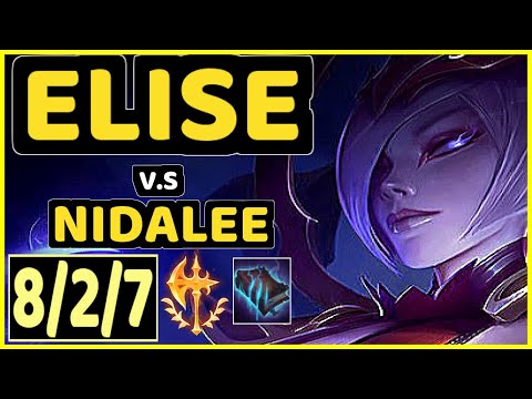 CHIEFTAIN (ELISE) vs NIDALEE - 8/2/7 KDA JUNGLE CHALLENGER GAMEPLAY - KR