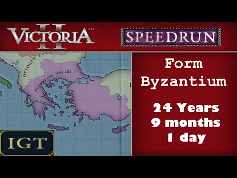 [WR] I formed Byzantium in less than 25 years - Vic2 IGT Speedrun, as Greece