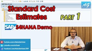 Standard Costing: Full SAP S4HANA Demo for Purchased Items (Part 1/2)
