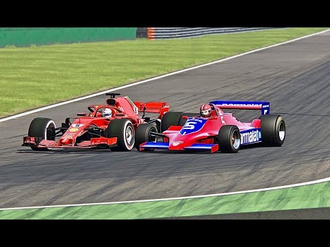 Ferrari F1 2018 vs Brabham F1 1979 - Monza