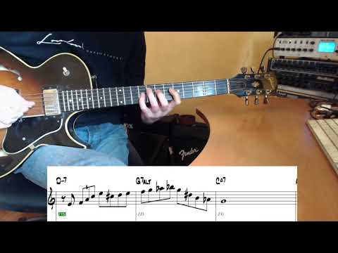 Jazz Guitar - Altered Dominant Scale on V7 Chord