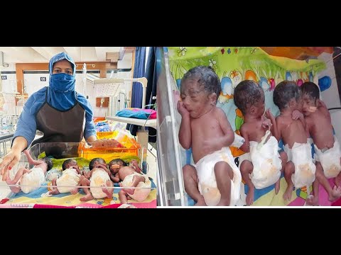 খুলনা গাজী মেডিকেল কলেজ হাসপাতালে এক মা একসাথে চার সন্তানের জন্ম দিয়েছেন