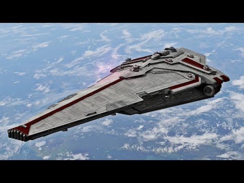 Nebula Star Destroyer vs Imperial Star Destroyer - Star Wars: Empire At War Remake NPC Battle