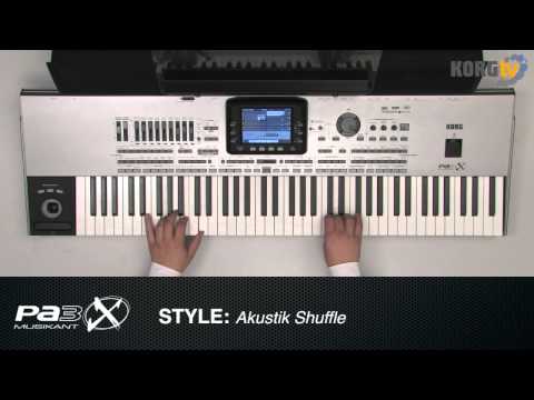 KORG TV / Pa3X MUSIKANT: "Akustik Shuffle" - Style Demo