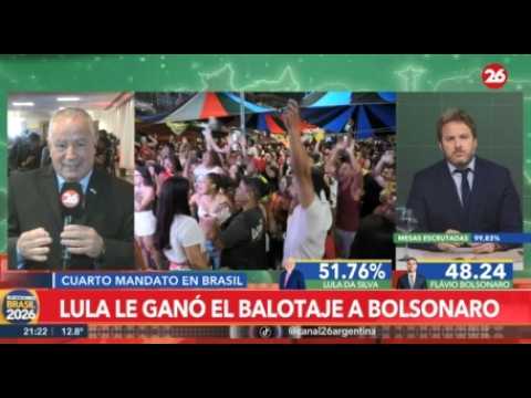 🚨 EN VIVO - BRASIL | Primeras repercusiones del triunfo de Lula en el balotaje