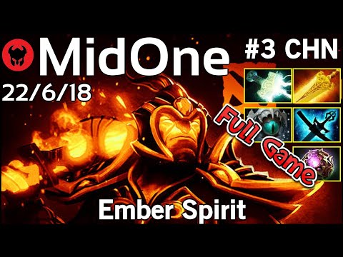 MidOne [Secret] plays Ember Spirit!!! Dota 2 Full Game 7.21