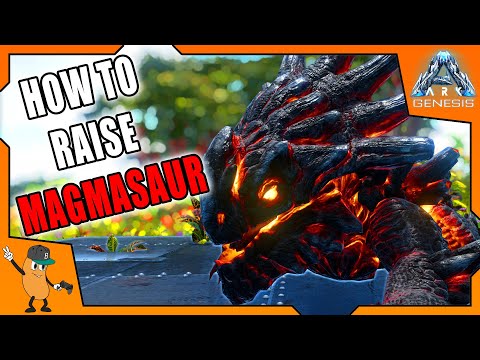 HOW TO RAISE MAGMASAUR | What do Magmasaurs Eat Ark Genesis