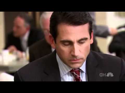 The Office: Michael pushes Toby's tray