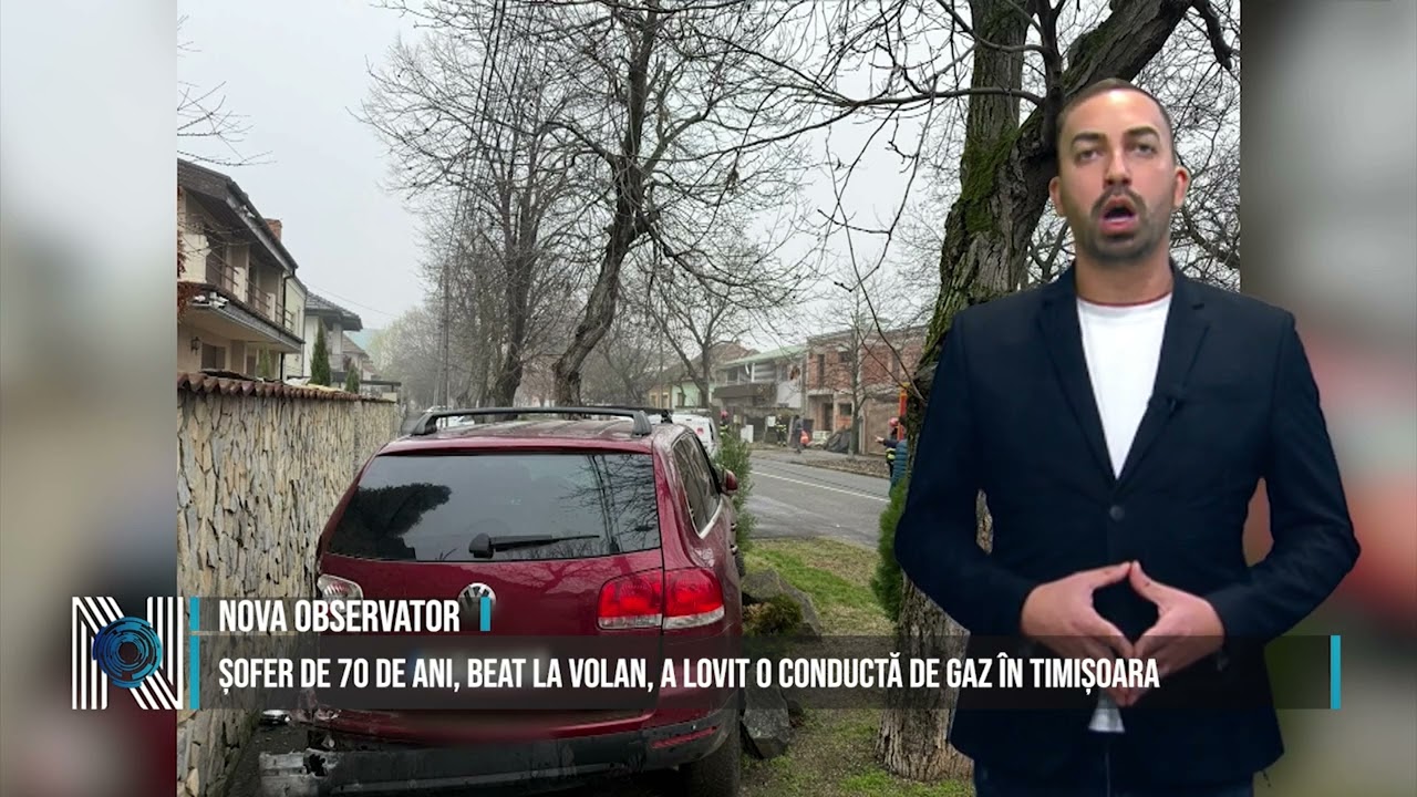 ȘOFER DE 70 DE ANI, BEAT LA VOLAN, A LOVIT O CONDUCTĂ DE GAZ ÎN TIMIȘOARA