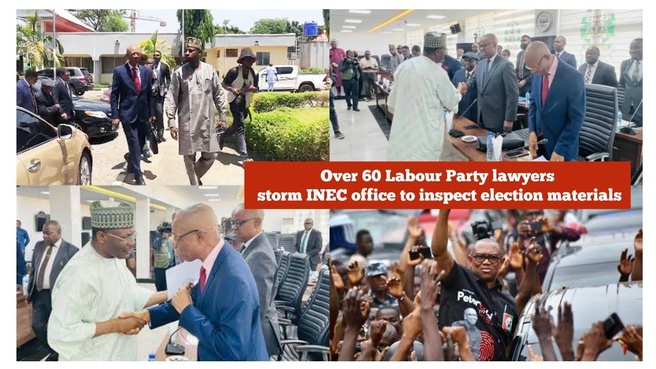 Over 60 Labour Party Lawyers Storm INEC Office to Inspect Election Materials