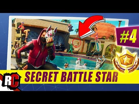 Secret Battle Star Location WEEK 4 SEASON 5 | Fortnite (Road Trip Challenge / Loading Screen WEEK 4)