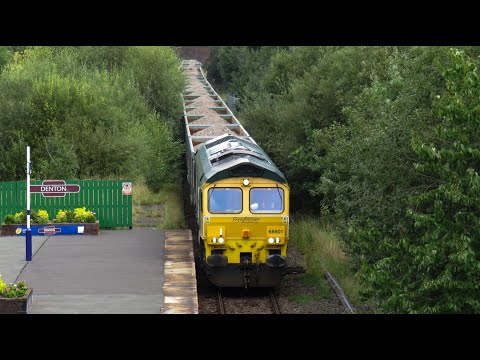 Freightliner Class 66 No. 66601 on 6Z92 Tunstead Sdgs - Northampton C.Y @ Denton on 04.09.20 - HD