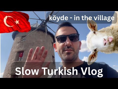 A Day in the Village 2 | Slow Turkish Vlog 🇹🇷 | 250+ Turkish Words for Everyday Life