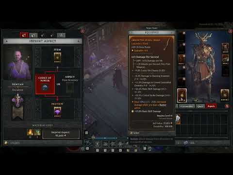 Diablo 4 How to convert Rare Items to Legendary!