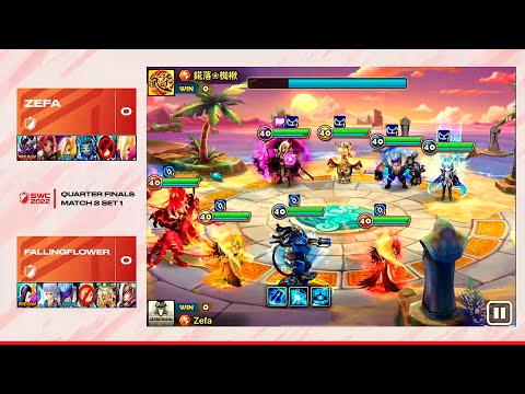 ZEFA vs FALLINGFLOWER. SWC2022 AMERICAS Preliminary Day 1 (BO3) - Summoners War