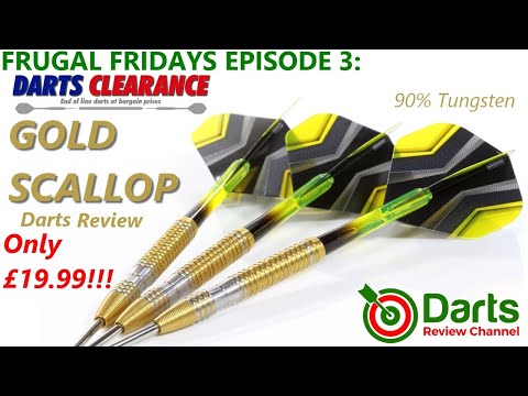 Darts Clearance GOLD SCALLOP Darts Review Only £19.99 Frugal Fridays 3