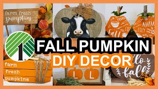 $1 PUMPKIN DIY DECOR CRAFTS YOU HAVE TO TRY FOR FALL | DOLLAR TREE DIY FALL CRAFTS FOR 2024