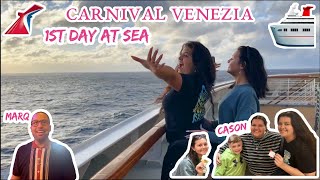 Carnival Venezia Day 2 1st Day at Sea Vlog
