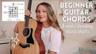 Beginner Guitar Chords &amp; their variations - Understanding Chord Charts // Nena Shelby