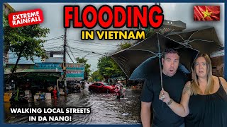 FLOODING In Vietnam - Walking Through Submerged Neighborhood During Record Breaking Rainfall