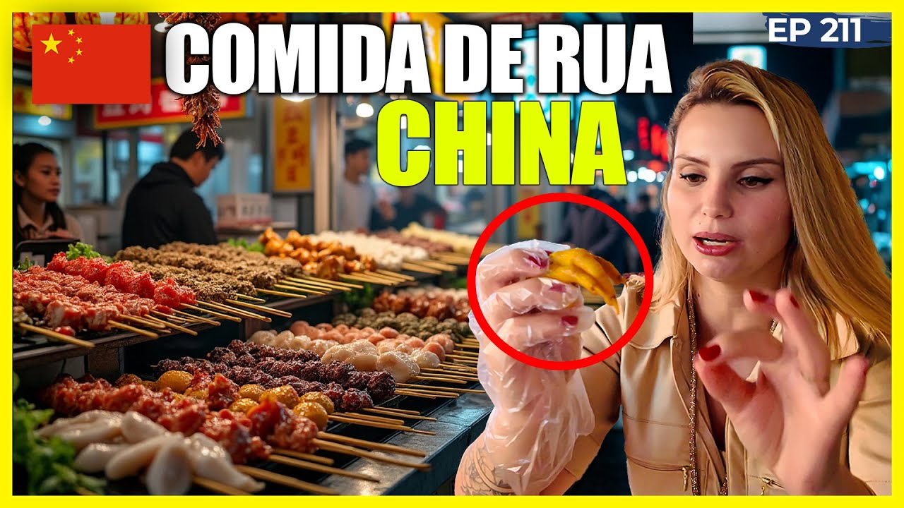 PROVANDO COMIDA DE RUA NA CHINA ! 🇨🇳